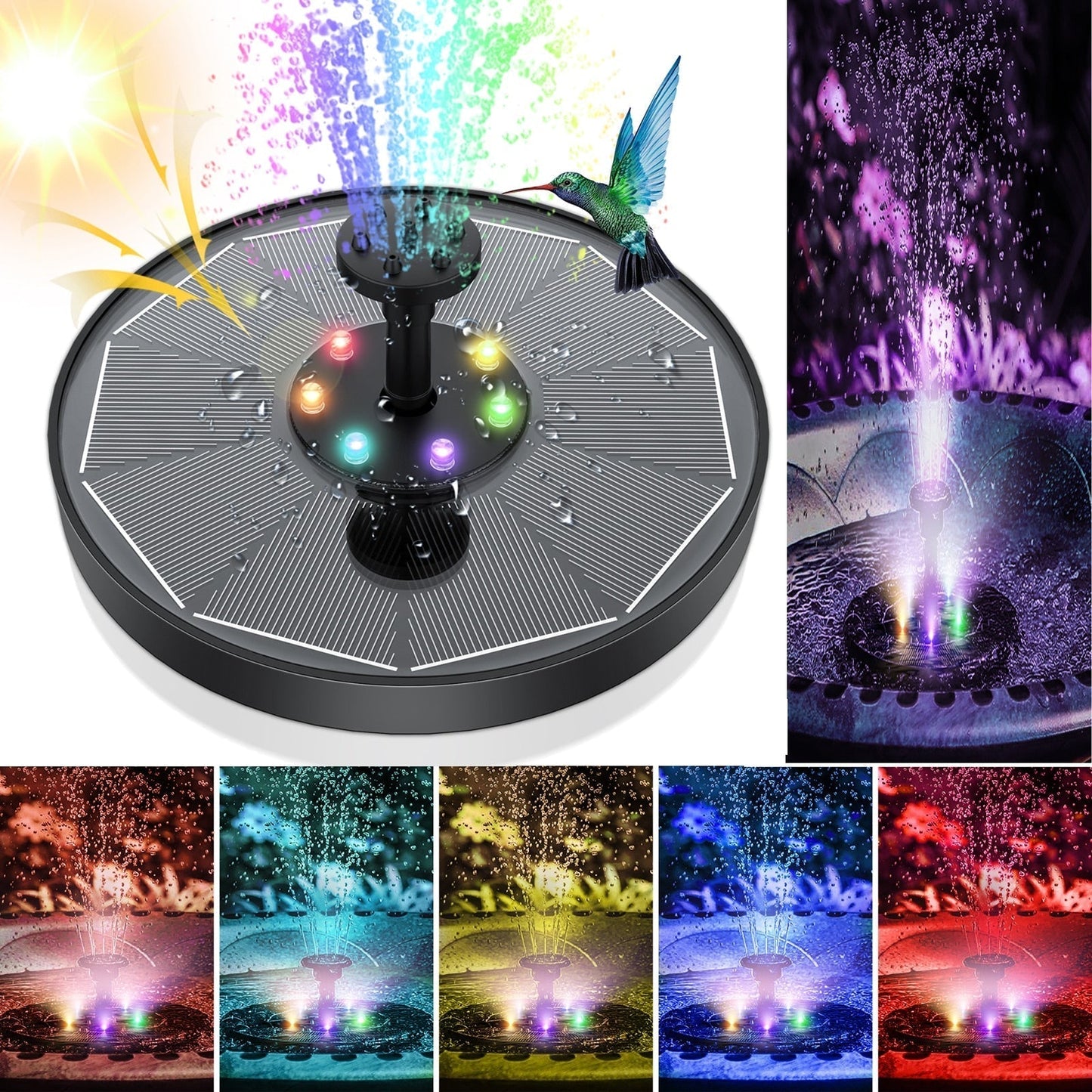 AquaHarmony | LED Zonne Water Fontein