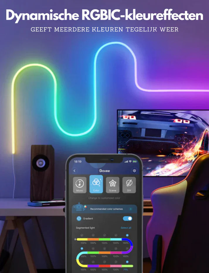 ColorWave | Slimme Neon LED-strip - Prachtige heldere neonverlichting