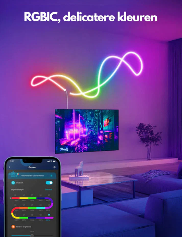 ColorWave | Slimme Neon LED-strip - Prachtige heldere neonverlichting