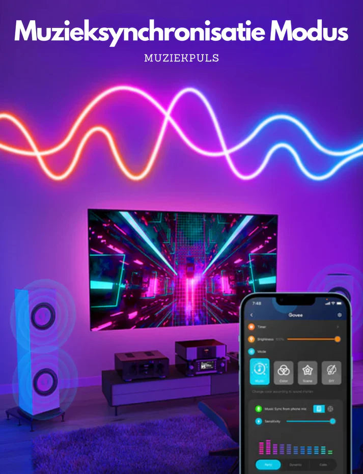 ColorWave | Slimme Neon LED-strip - Prachtige heldere neonverlichting