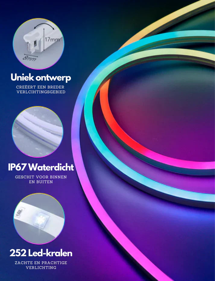 ColorWave | Slimme Neon LED-strip - Prachtige heldere neonverlichting