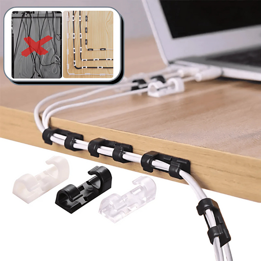 TidyClip - Plakbare kabel organizer clips set