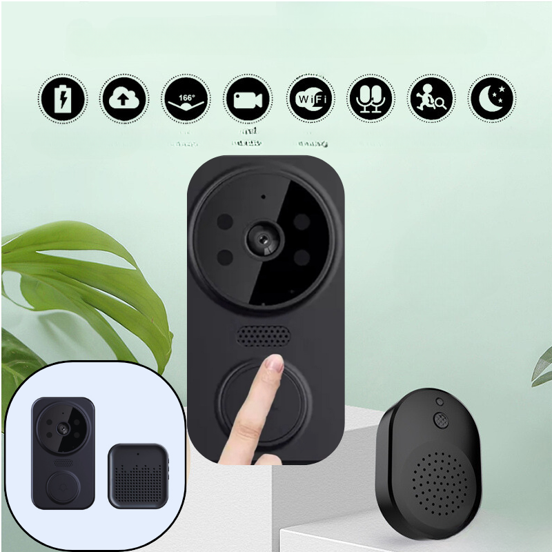 SmartEntry - Draadloze deurbel met HD camera en alarm