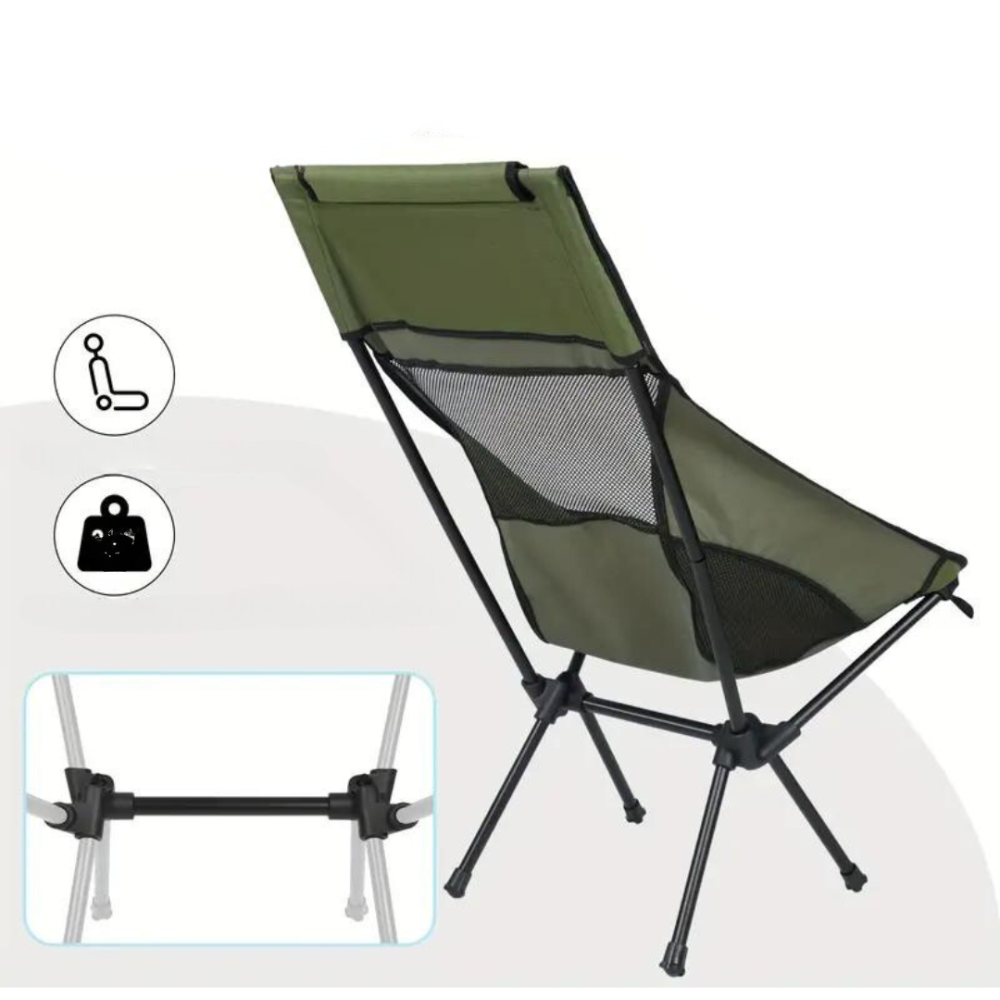 OutdoorOasis | Opvouwbare Campingstoel - Comfort+