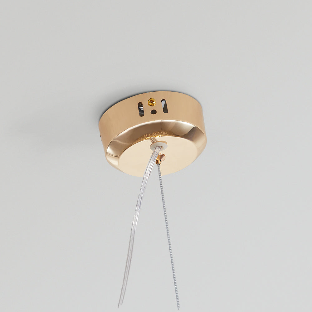 OpulentGlow | LED Hanglampen Wit Gouden Metaal Woonkamer Eetkamer