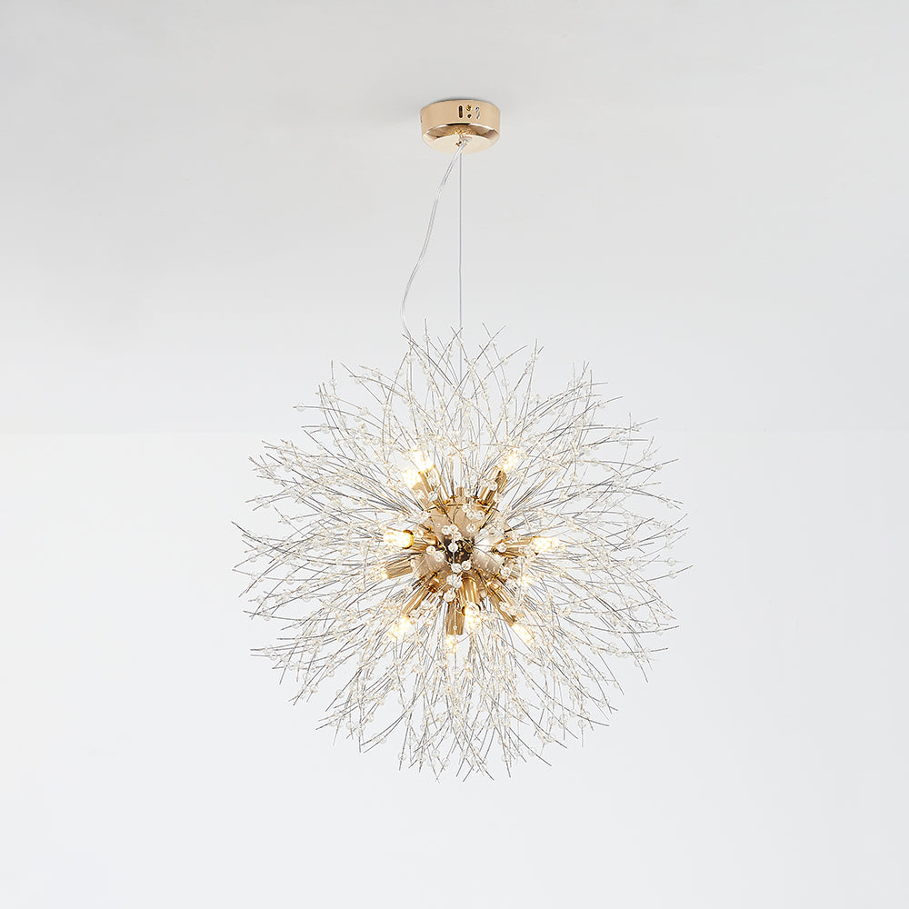 Craftique - Lili Design LED Hanglampen Wit Gouden Metaal Woonkamer Eetkamer