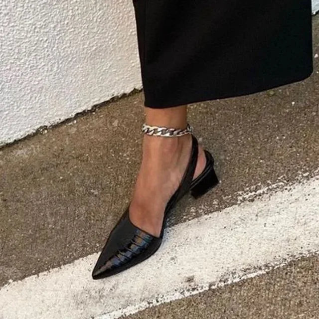 OrthoChic - Orthopedische Kroko pumps