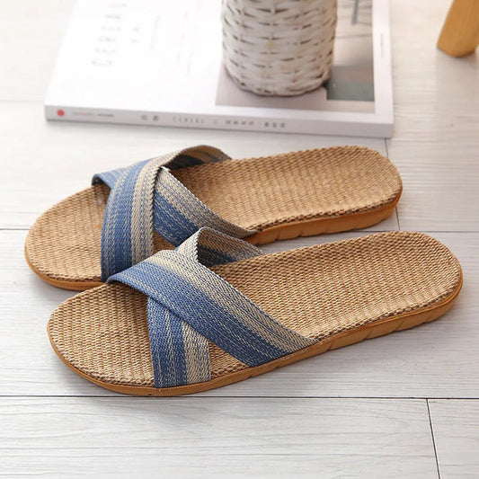 Boris | Casual Linnen Slippers Heren | Zomer Slippers | Sandalen Heren