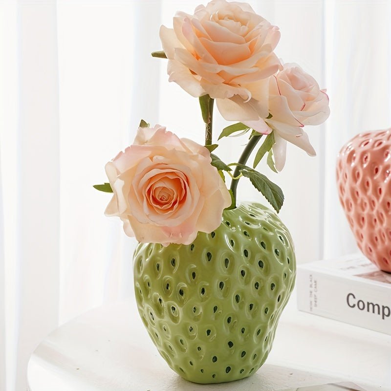 StrawVase - Unieke aardbei keramische designvaas