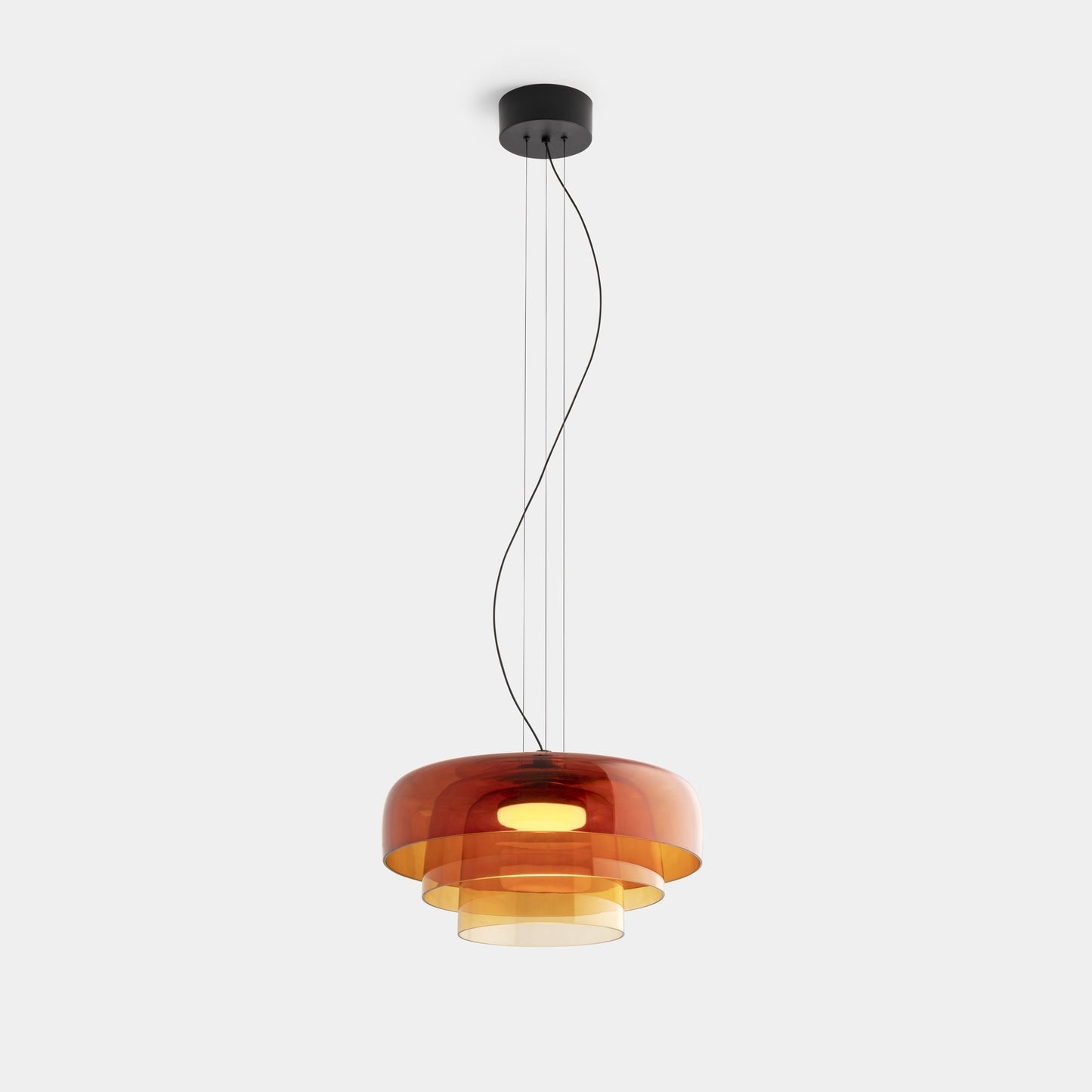 EvoGlow - Hanglamp van noors glas