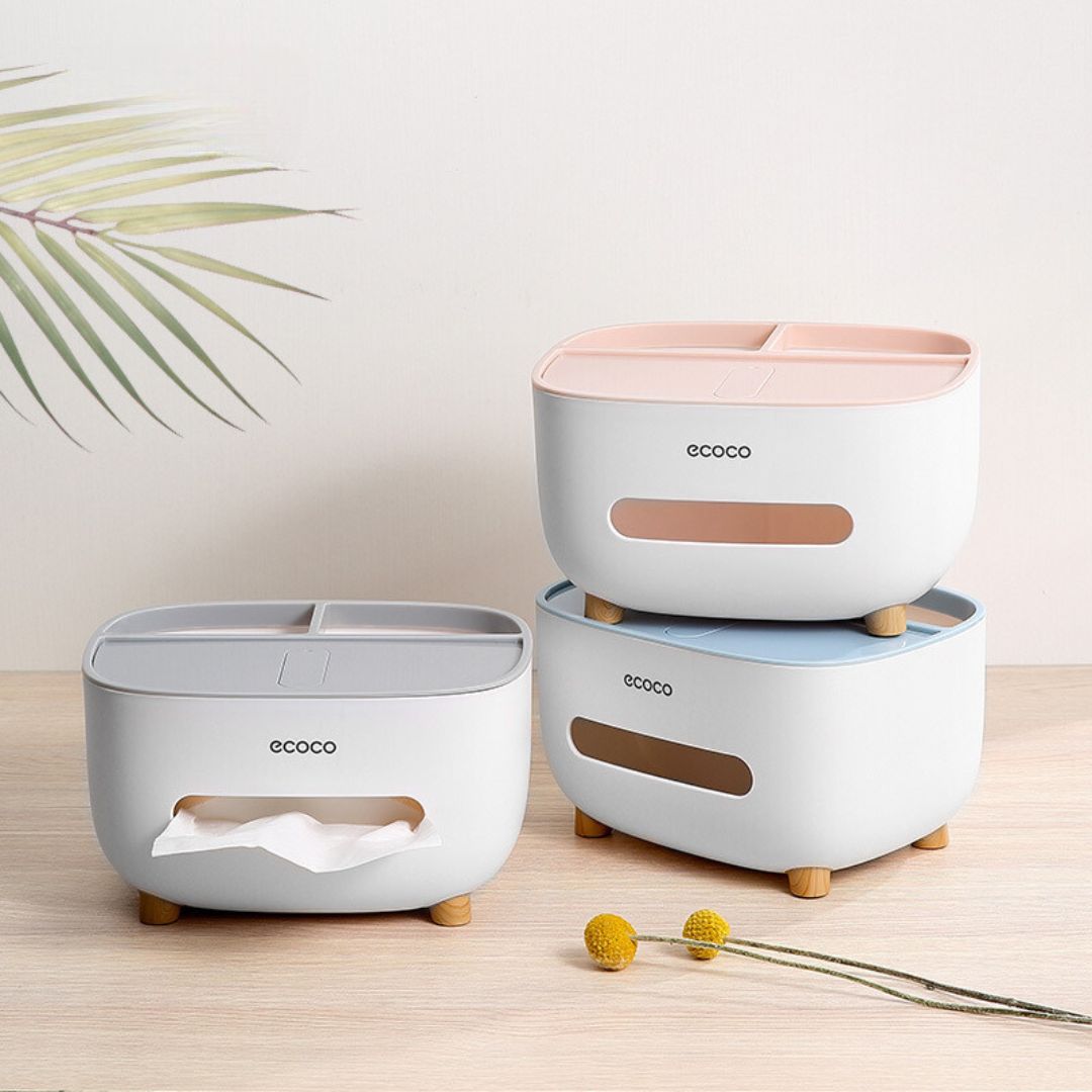 CompactCare - Tissuehouder met organizer Ruimtebesparend en stijlvol