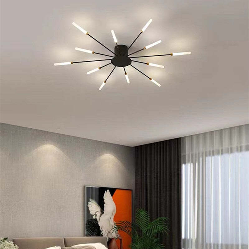 VogueGlow | Lowry Large LED Plafondlampen Wit Metaal Woonkamer Slaapkamer Hotel