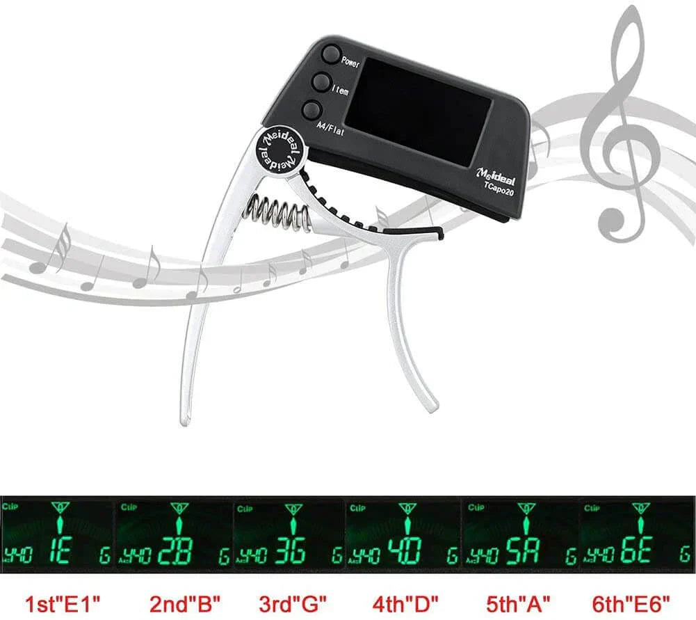 VerveSync - 2-in-1 Gitaar Capo & Tuner