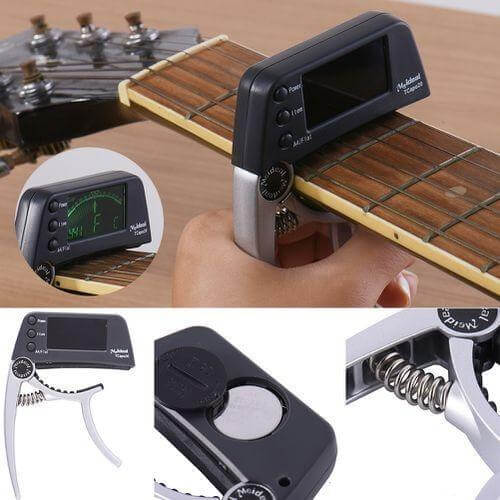 VerveSync - 2-in-1 Gitaar Capo & Tuner