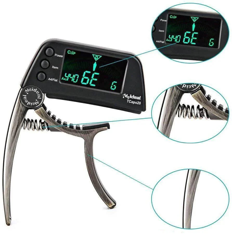 VerveSync - 2-in-1 Gitaar Capo & Tuner