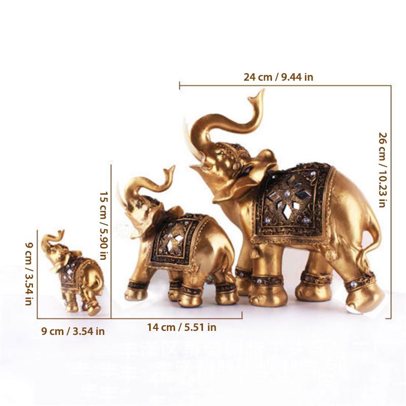 MajesticTrunk - Olifantbeeld in goud