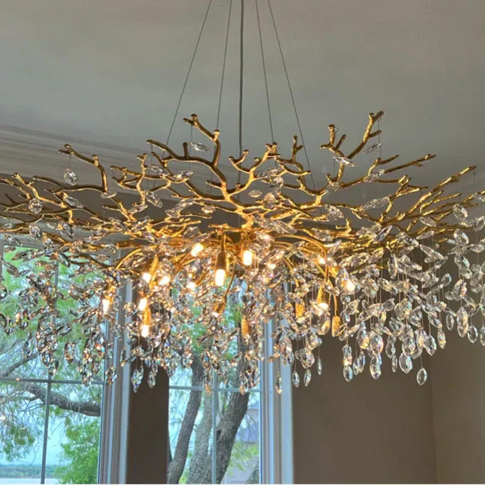 VersaillesLicht - Elegante kristallen hanglamp met takdesign