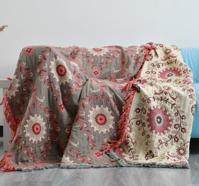 CozyNest - Scandinavische vogel deken, omkeerbaar design