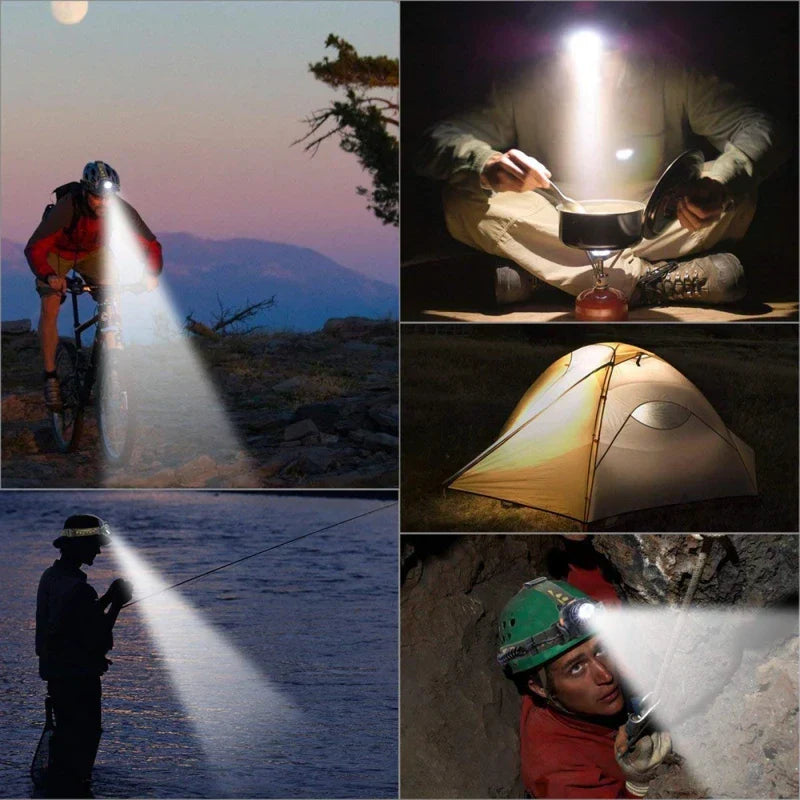 XtremeLight - Krachtige waterdichte LED-hoofdlamp met zoom & oplaadbare batterij voor buitenactiviteiten