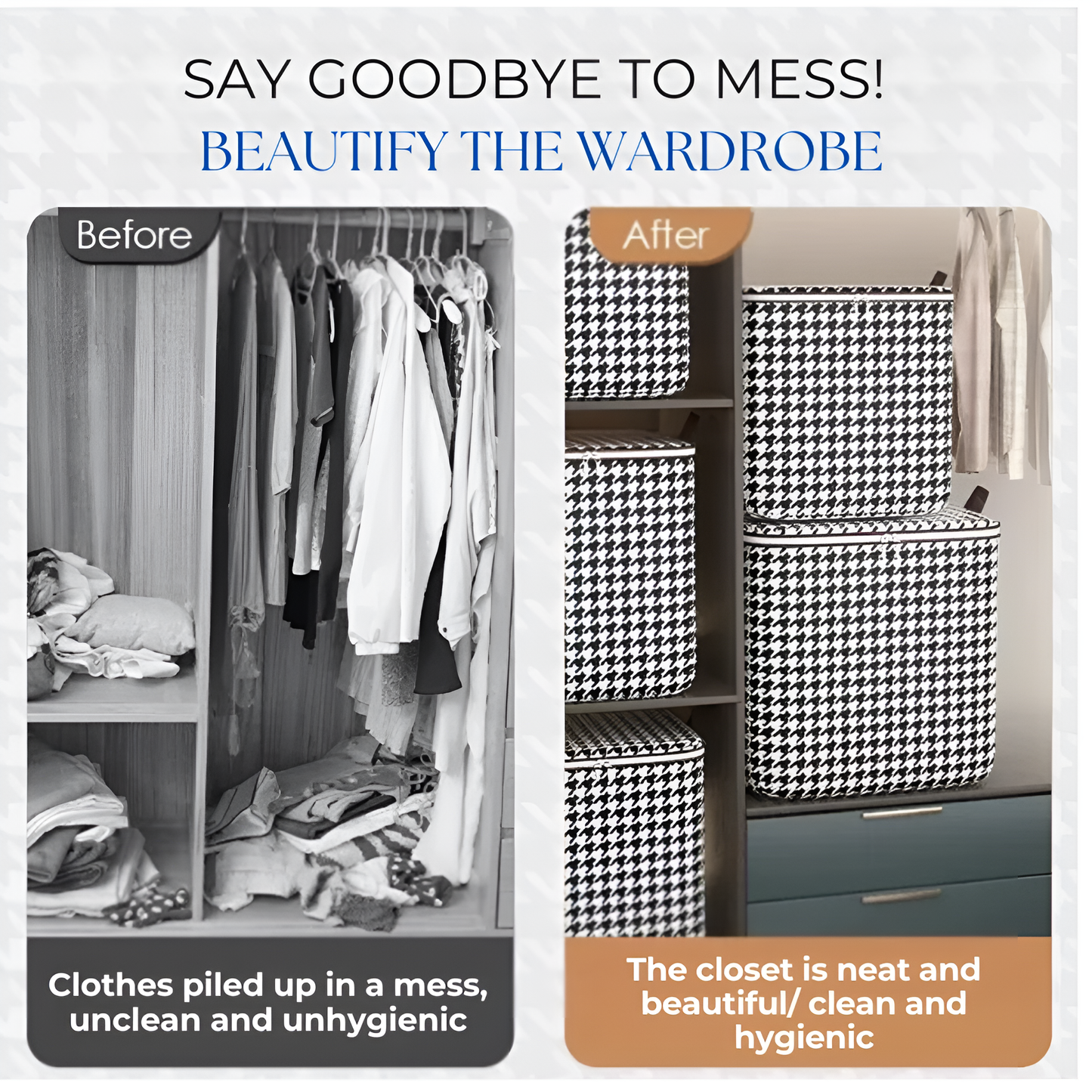 PackFold -  Opvouwbare Opbergbox met Rits voor Ruimtebesparing