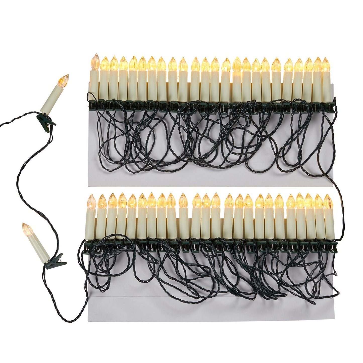 SparkleFlame - Traditionele LED kerstboomkaarsen met clips