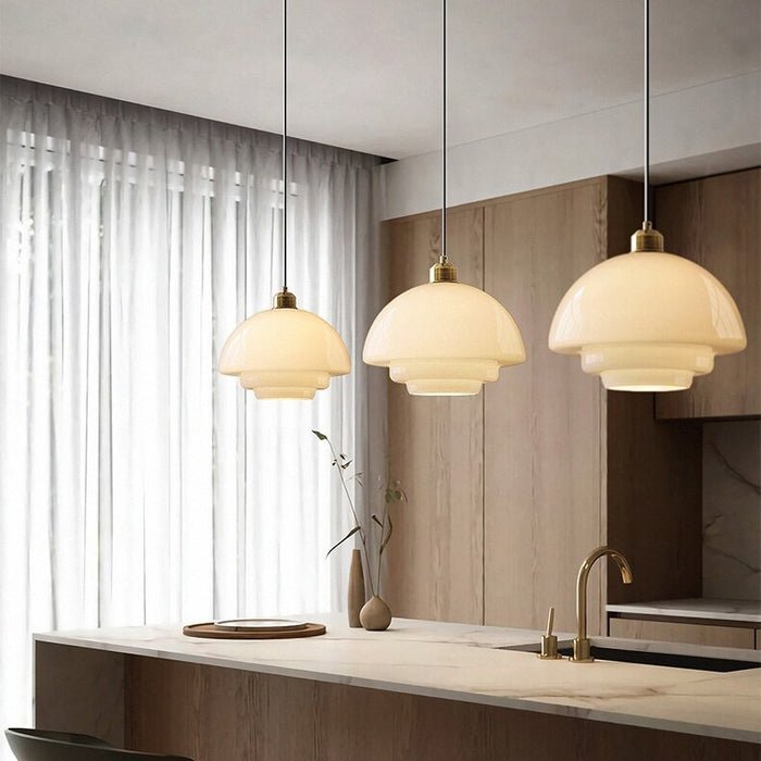 ClariLicht - Melkwitte glazen hanglamp