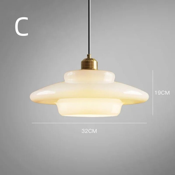 ClariLicht - Melkwitte glazen hanglamp