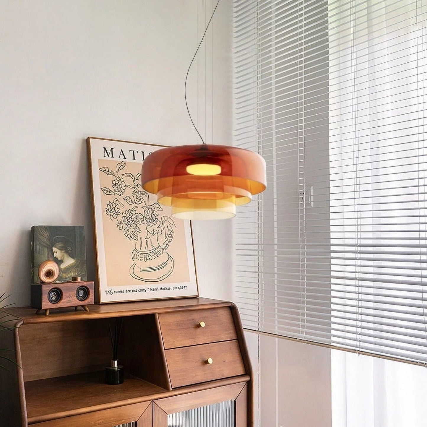 EvoGlow - Hanglamp van noors glas