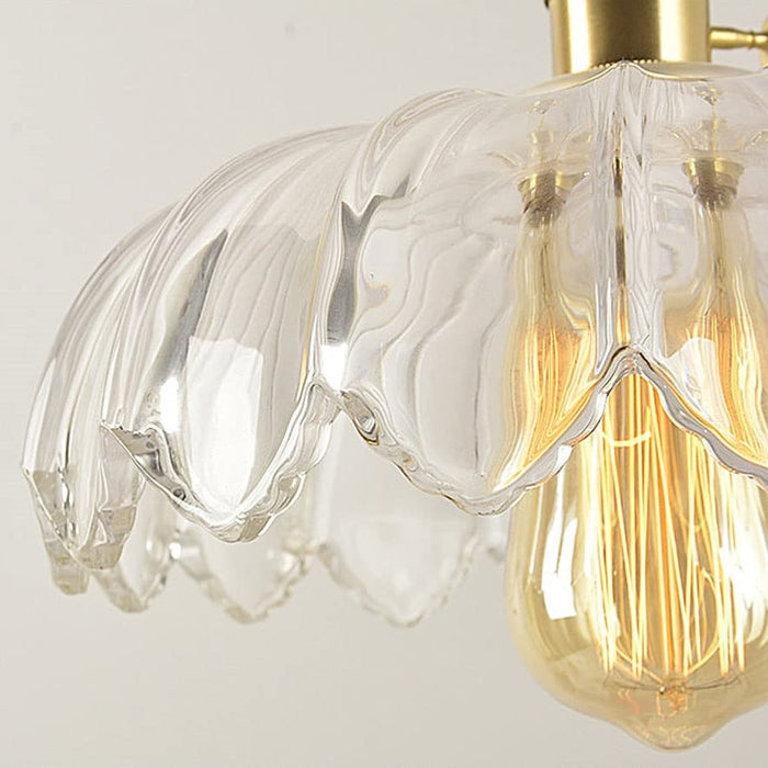 AuraBloom | Vintage Glazen Bloem Hanglamp