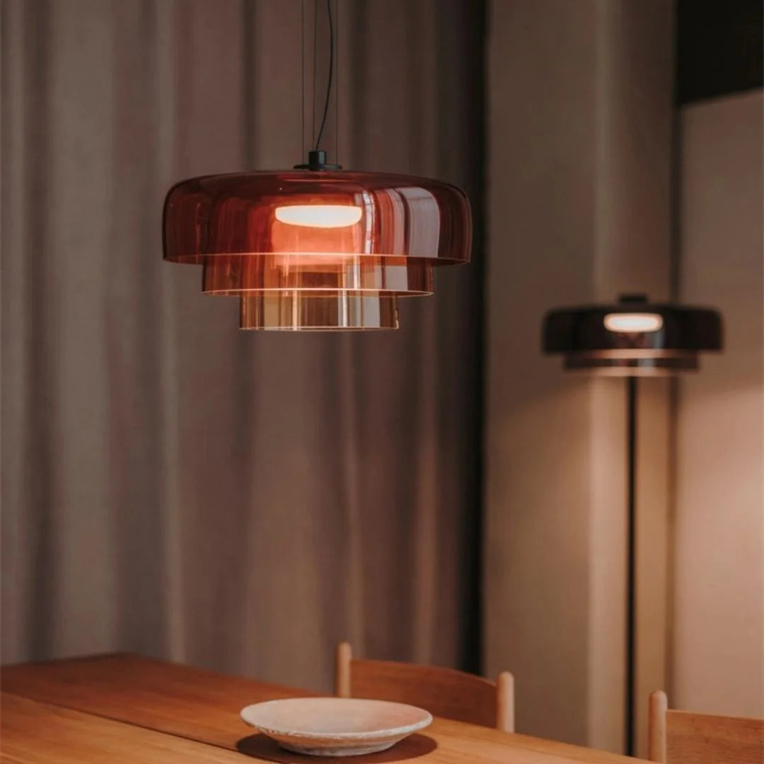 EvoGlow - Hanglamp van noors glas