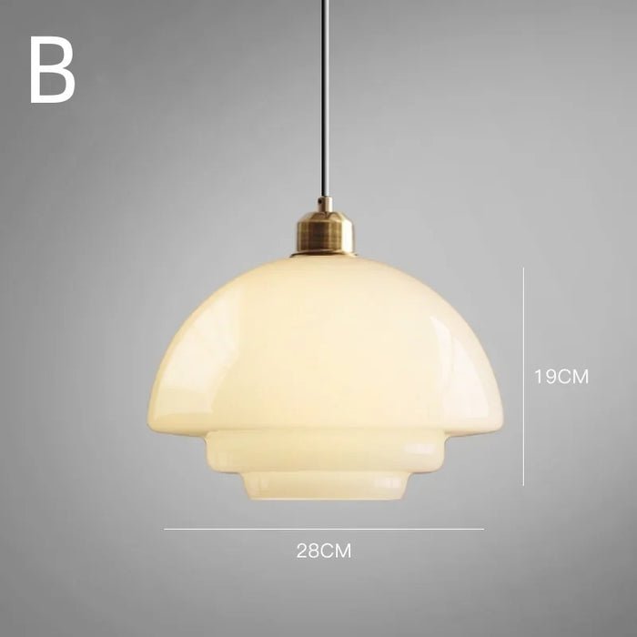 ClariLicht - Melkwitte glazen hanglamp
