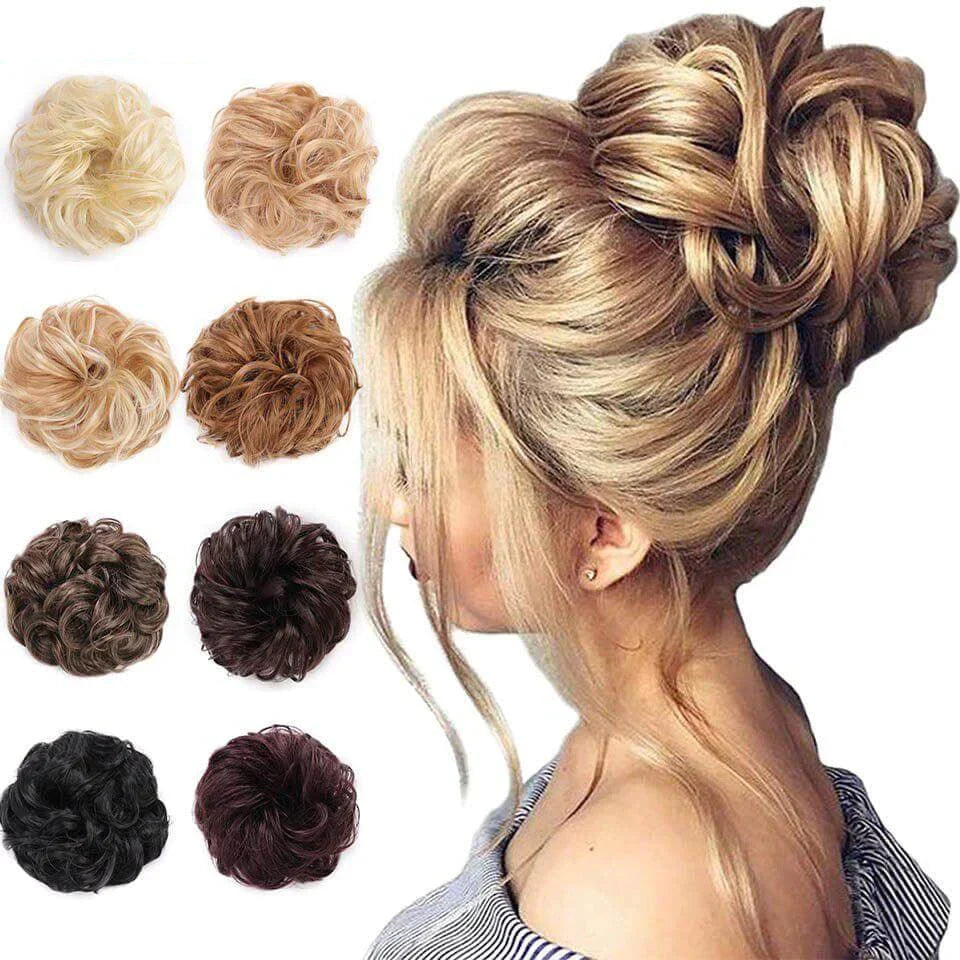 EleganzAura - Rommelige knot haar scrunchie