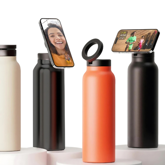 TechTumbler - Smart Isolierfles met Telefoonhouder