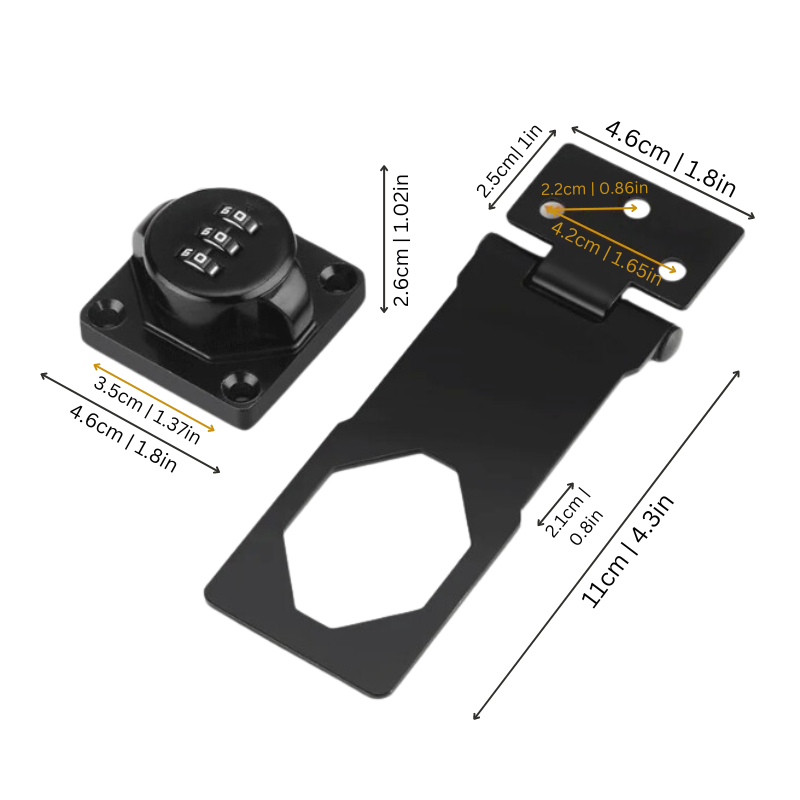 SmartLatch - Schuifslot voor meubels met code-instelling