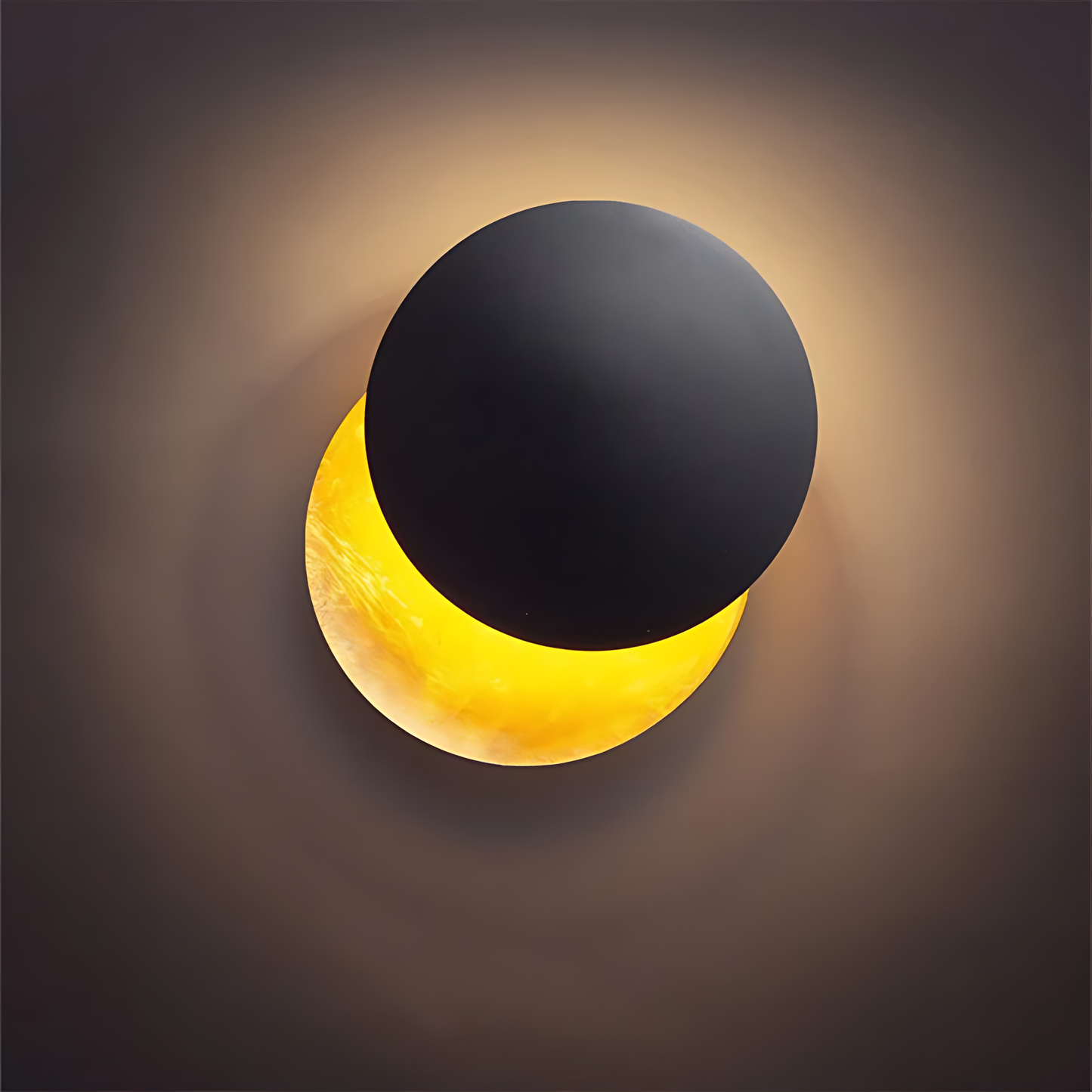 LunarSpin | Unieke 360 graden draaiende LED Eclipse design wandlamp