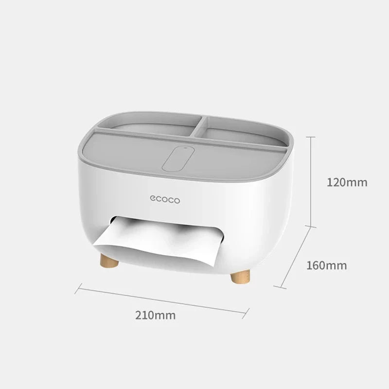 CompactCare - Tissuehouder met organizer Ruimtebesparend en stijlvol