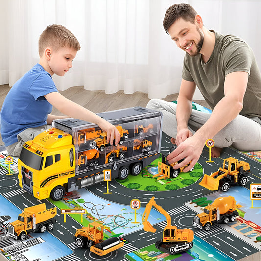 MiniMakers - Educatief bouwvoertuigen speelgoed voor kinderen