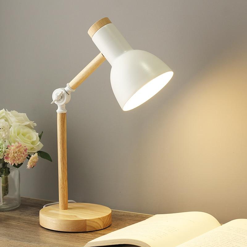 NordicGlow | Scandinavische Houten Bureau Lamp