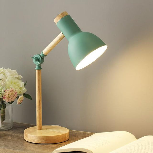 NordicGlow | Scandinavische Houten Bureau Lamp