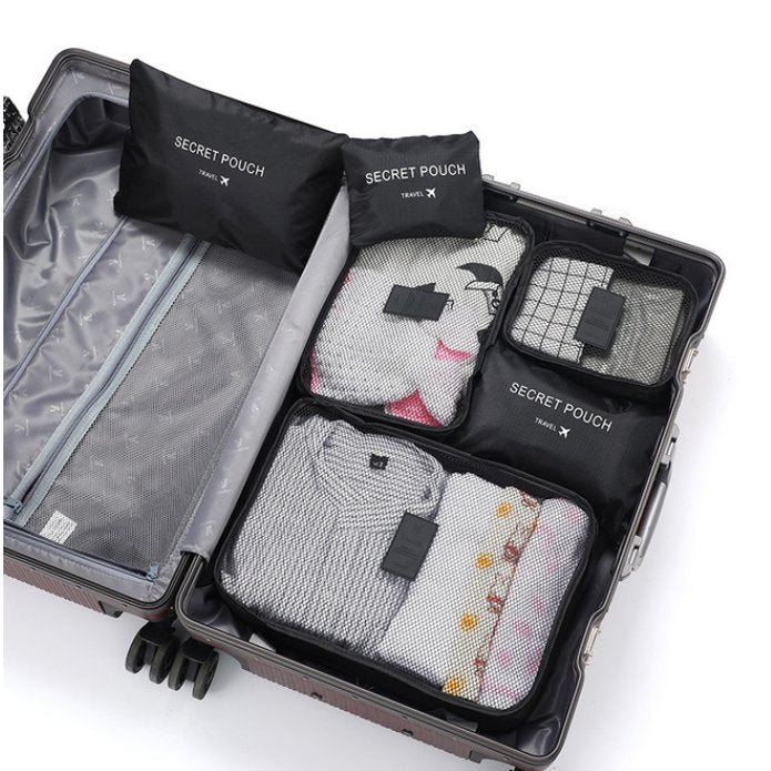 PackEase - Zesdelige set Sandsberg organizer bagage inpakblokjes binnenzakken